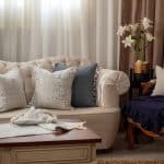 Golden Blue - classic cushion and cushion cover