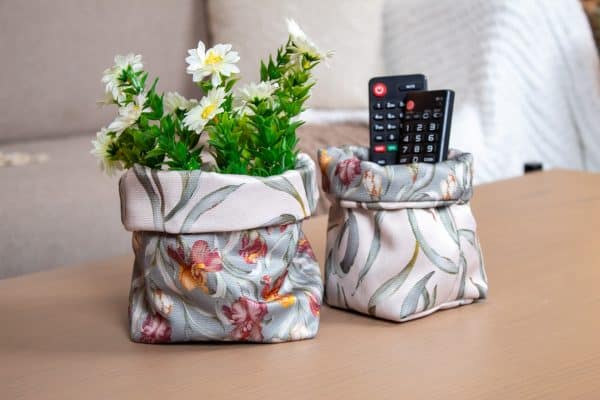 Areej Fabric Storage Boxes with Elegant Floral Patterns