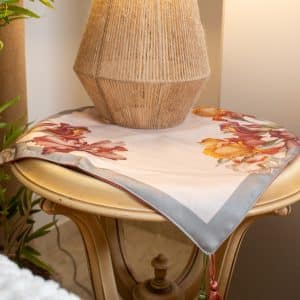 Areej Side Table Cover with Intricate Floral Patterns