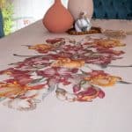 Areej Water-Resistant Dining Tablecloth with Vibrant Floral Patterns