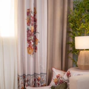 Areej Curtain with Vibrant Floral Patterns