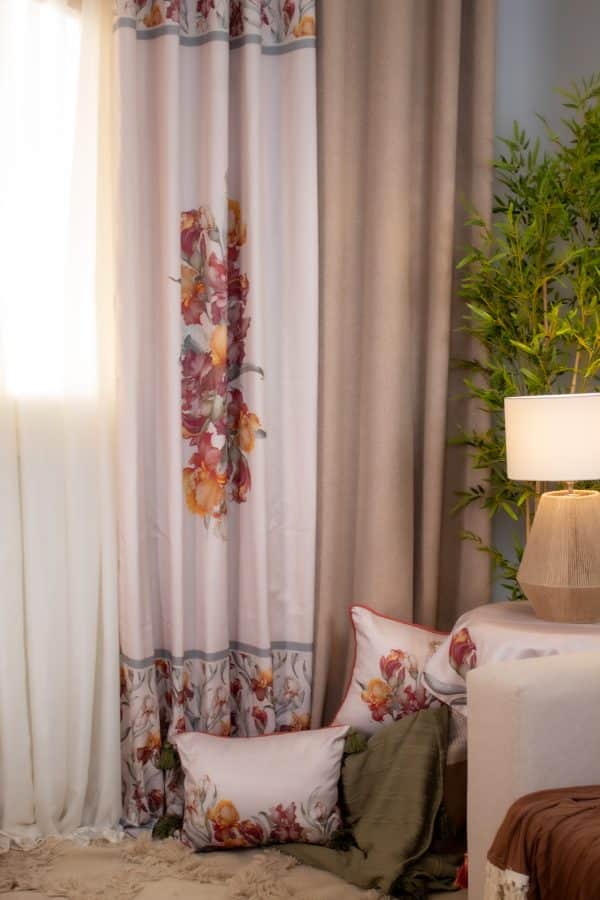 Areej Curtain with Vibrant Floral Patterns