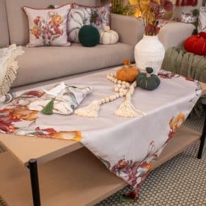 Areej Square Tablecloth with Sophisticated Floral Patterns