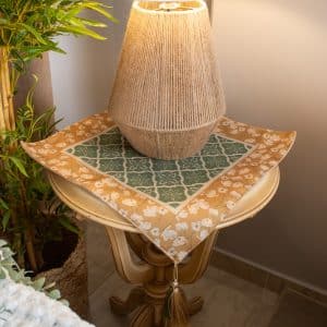 Dafa Side Table Cover with Warm Patterns and Cozy Design