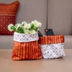 Zahabia Fabric Storage Boxes | Elegant Golden Design