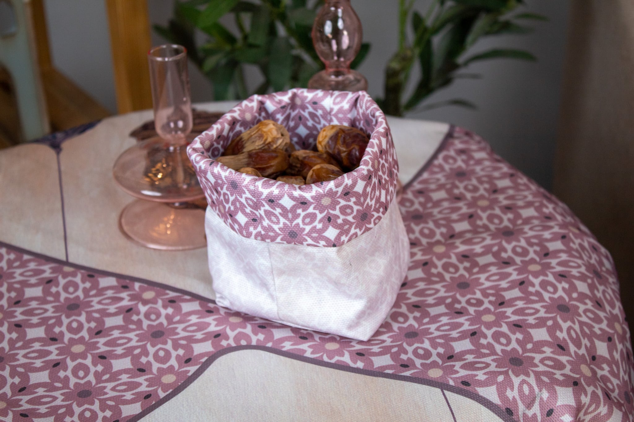 Ramadan Fabric Storage Box Set with Floral Patterns – "روبا" Collection 6 روبا 03