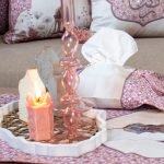 Floral tissue box cover from the 'روبا' collection for Ramadan.