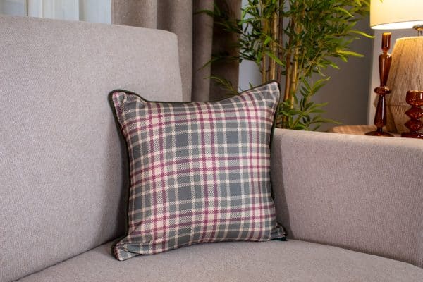 Autumn Scent Decorative Cushions with Floral and Plaid Patterns for Cozy Home Décor.