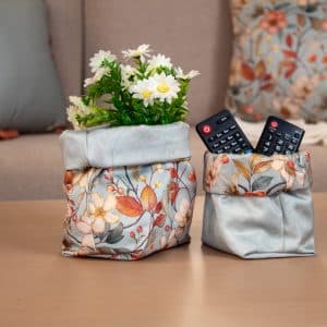 Ghoson Fabric Storage Boxes with Floral Patterns