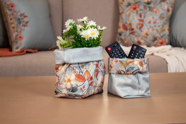 Ghoson Fabric Storage Boxes with Floral Patterns