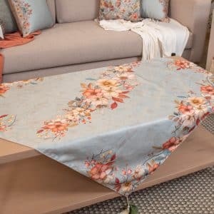 Ghoson Square Tablecloth with Elegant Floral Patterns