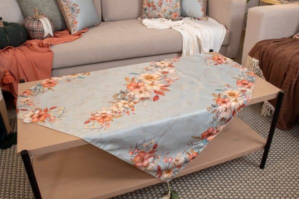 Ghoson Square Tablecloth with Elegant Floral Patterns