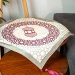 Ramadan Side Table Cover with Minaret Motifs – "مآذن" Collection