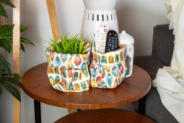 Storage box set with abstract patterns from the 'طيف' collection.