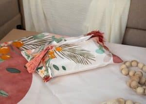 Elegant Tissue Box Cover with Ethnic Accents – "بهجه" Collection