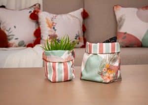 Spring Fabric Storage Box Set with Floral Motifs – “بهجه” Collection