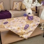 Square Table Cover with Elegant Botanical Prints – “كناريا” Collection (Copy)