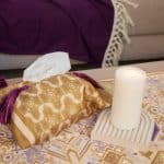 Elegant Tissue Box Cover with Ethnic Accents – "كناريا" Collection