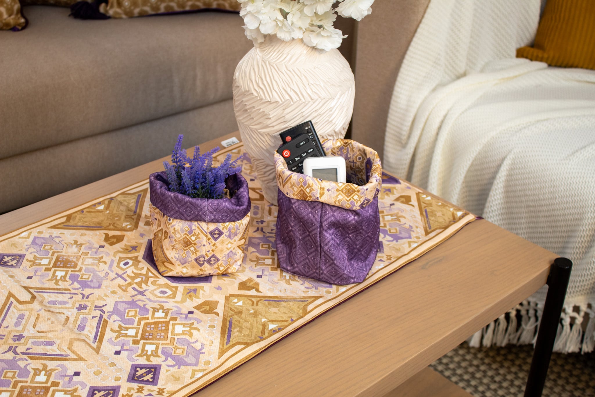 Spring Fabric Storage Box Set with Floral Motifs – “كناريا” Collection 4 كناريا 16