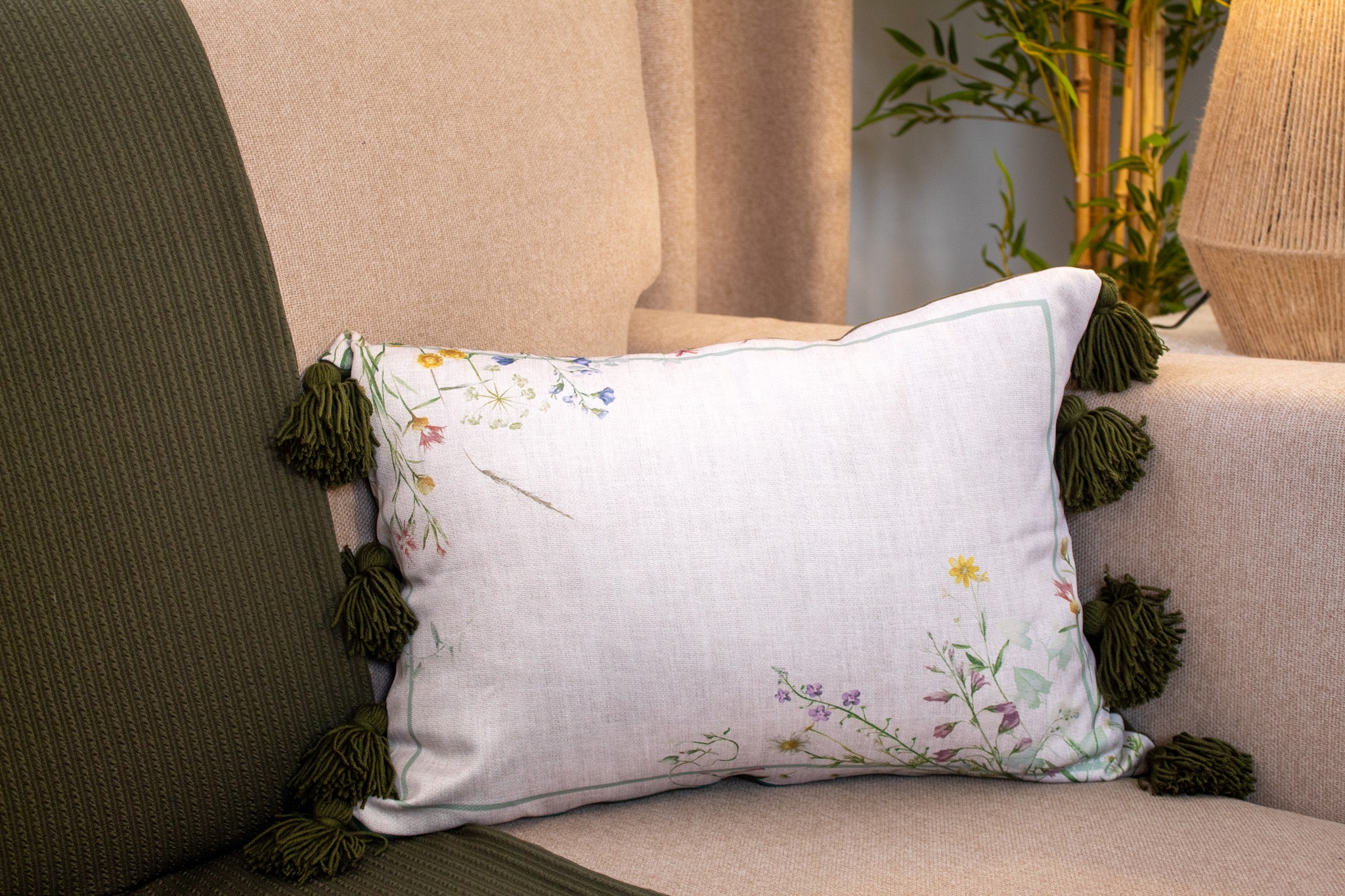 Floral Decorative Cushions with Soft Botanical Prints – “ورد” Collection 10 ورد 26