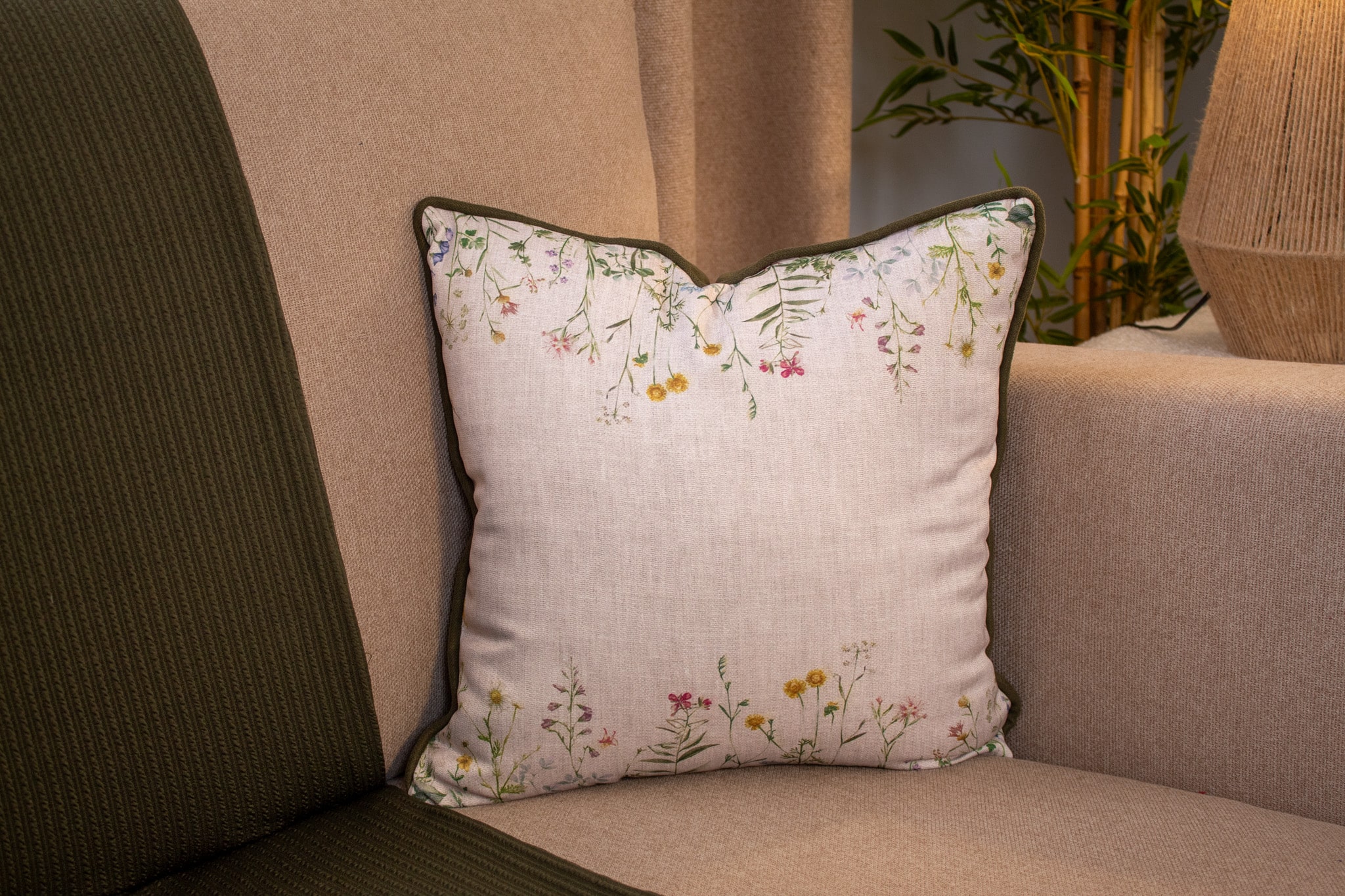 Floral Decorative Cushions with Soft Botanical Prints – “ورد” Collection 9 ورد 27