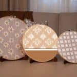 Wooden Embroidery Hoop Set with Botanical Motifs – “وريف” Collection