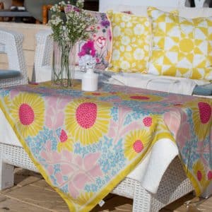 Elegant Fun Square Tablecloth – Bold Colors, Elegant Vibes