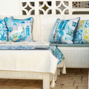 Casablanca Cushion Cover – Sun, Sea, and Style