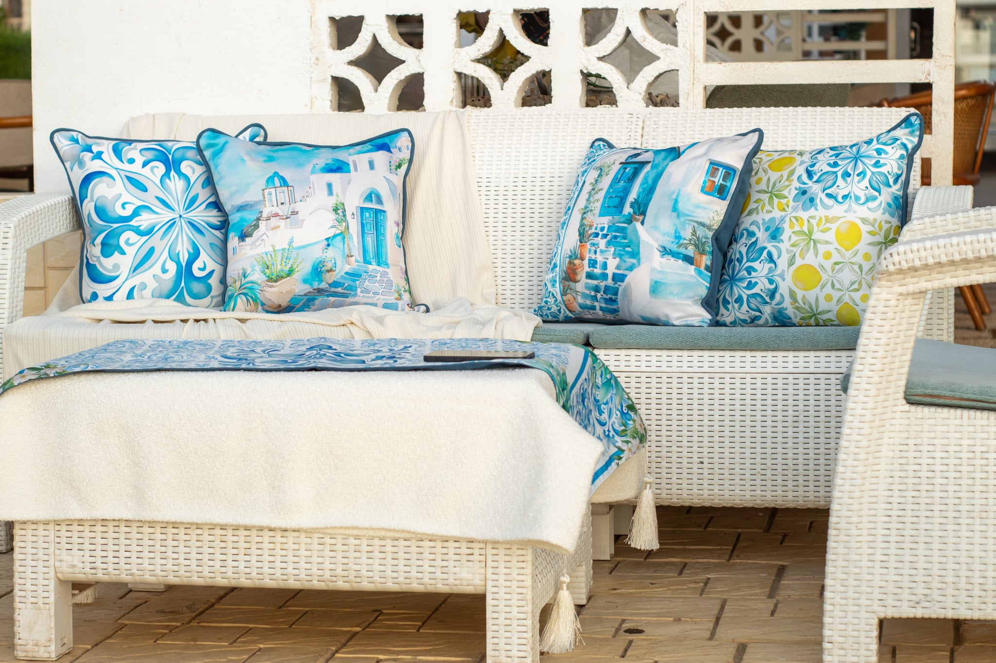 Casablanca Cushion Cover – Sun, Sea, and Style 4 OUT DOOR 85
