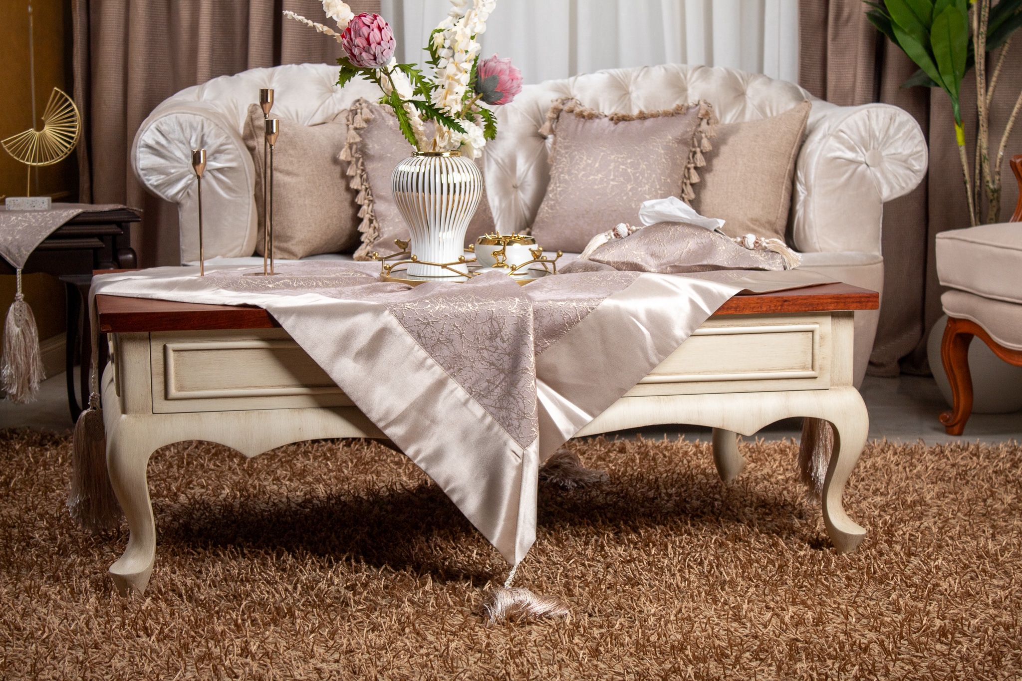 Square Table – Classic “Rose Gold” Collection 7 totch kashmer 31