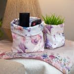 Spring Fabric Storage Box Set with Floral Motifs – “جنان” Collection