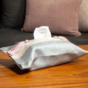 Elegant Tissue Box Cover with Ethnic Accents – "راق" Collection