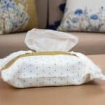 Elegant Tissue Box Cover with Ethnic Accents – "فلورا" Collection
