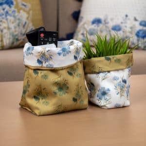 Spring Fabric Storage Box Set with Floral Motifs – “فلورا” Collection