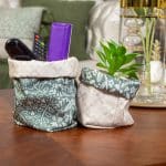 Spring Fabric Storage Box Set with Floral Motifs – “فيردي” Collection