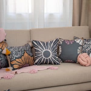 Elegant Decorative Cushions with Ethnic-Inspired Patterns – "ليل" Collection