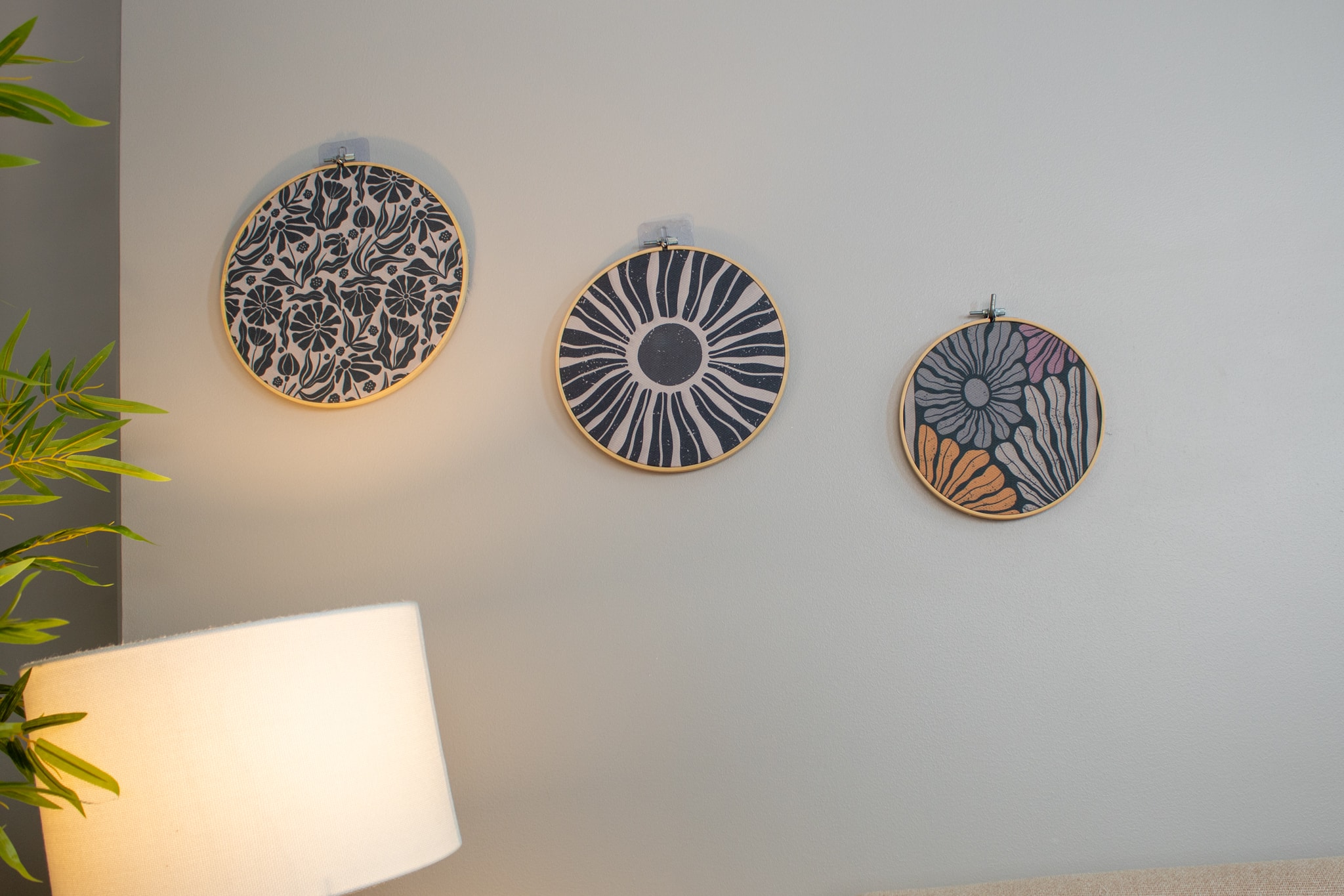 Wooden Embroidery Hoop Set with Botanical Motifs – “ليل” Collection 4 ليل 14