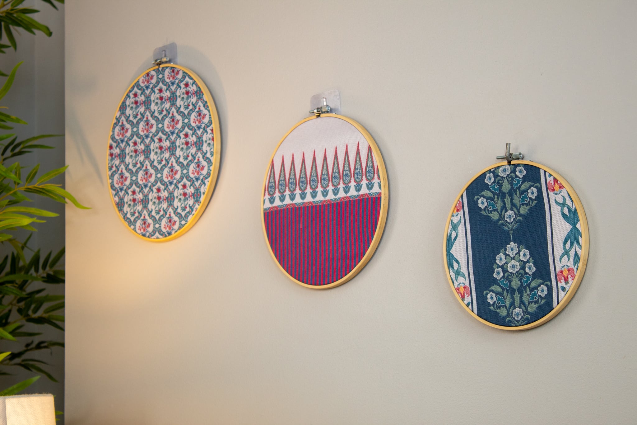 Wooden Embroidery Hoop Set with Botanical Motifs – “واحه” Collection 6 واحة 11