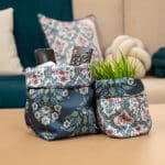 Spring Fabric Storage Box Set with Floral Motifs – “واحه” Collection