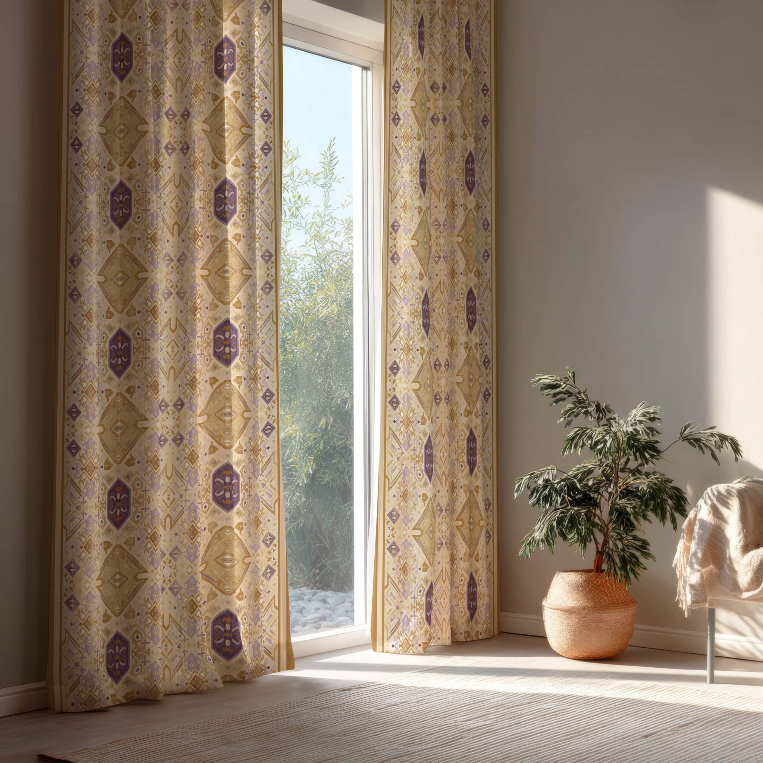 كناريا Home Curtain 135×280 cm | Chic Home Boutique 4 curtain kanarya2 scaled