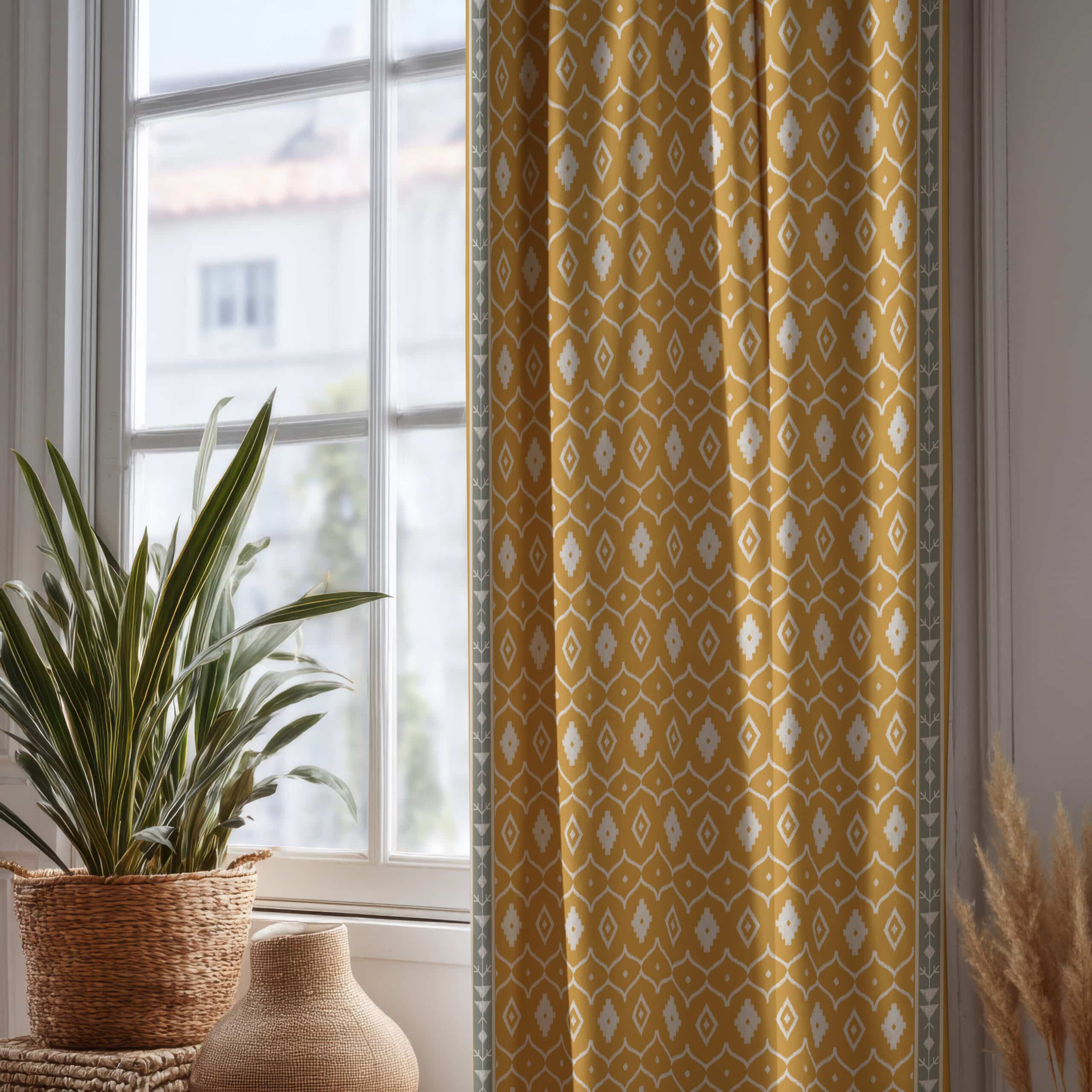 sunny boho Home Curtain 135×280 cm | Chic Home Boutique 6 curtain sunnyboho scaled