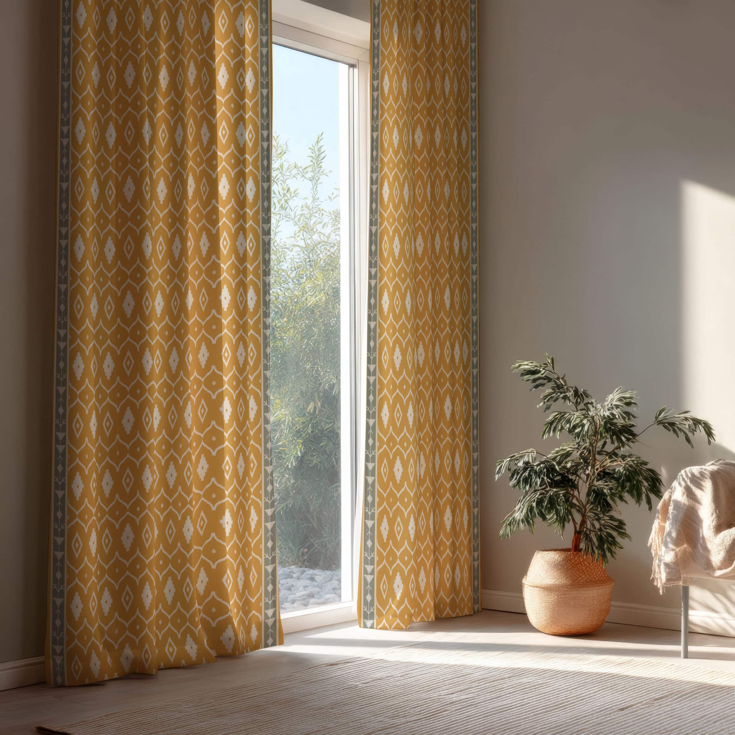 sunny boho Home Curtain 135×280 cm | Chic Home Boutique 4 curtain sunnyboho2 scaled