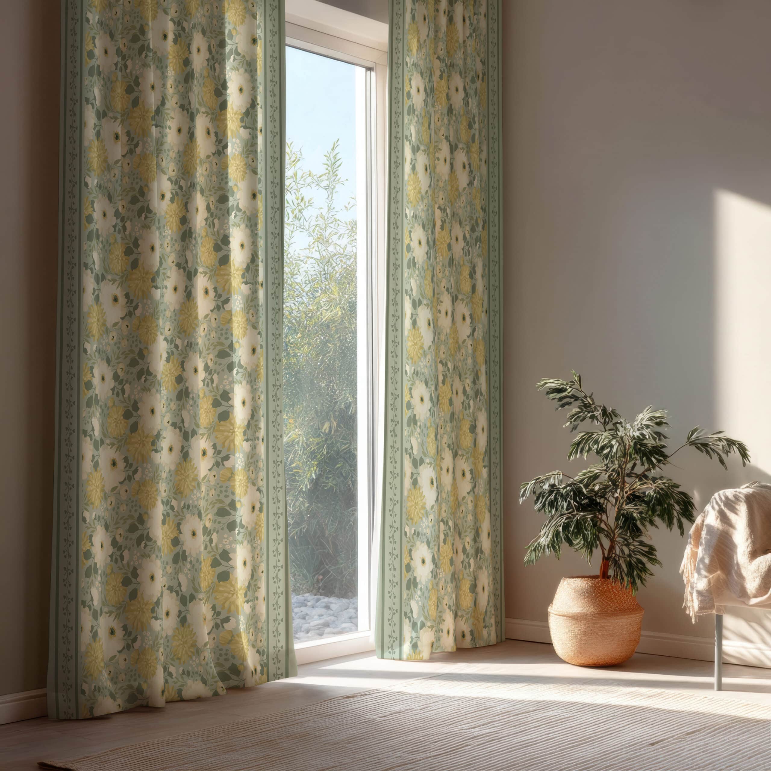 طبيعة Home Curtain 135×280 cm | Chic Home Boutique 4 curtain tabe3a2 scaled