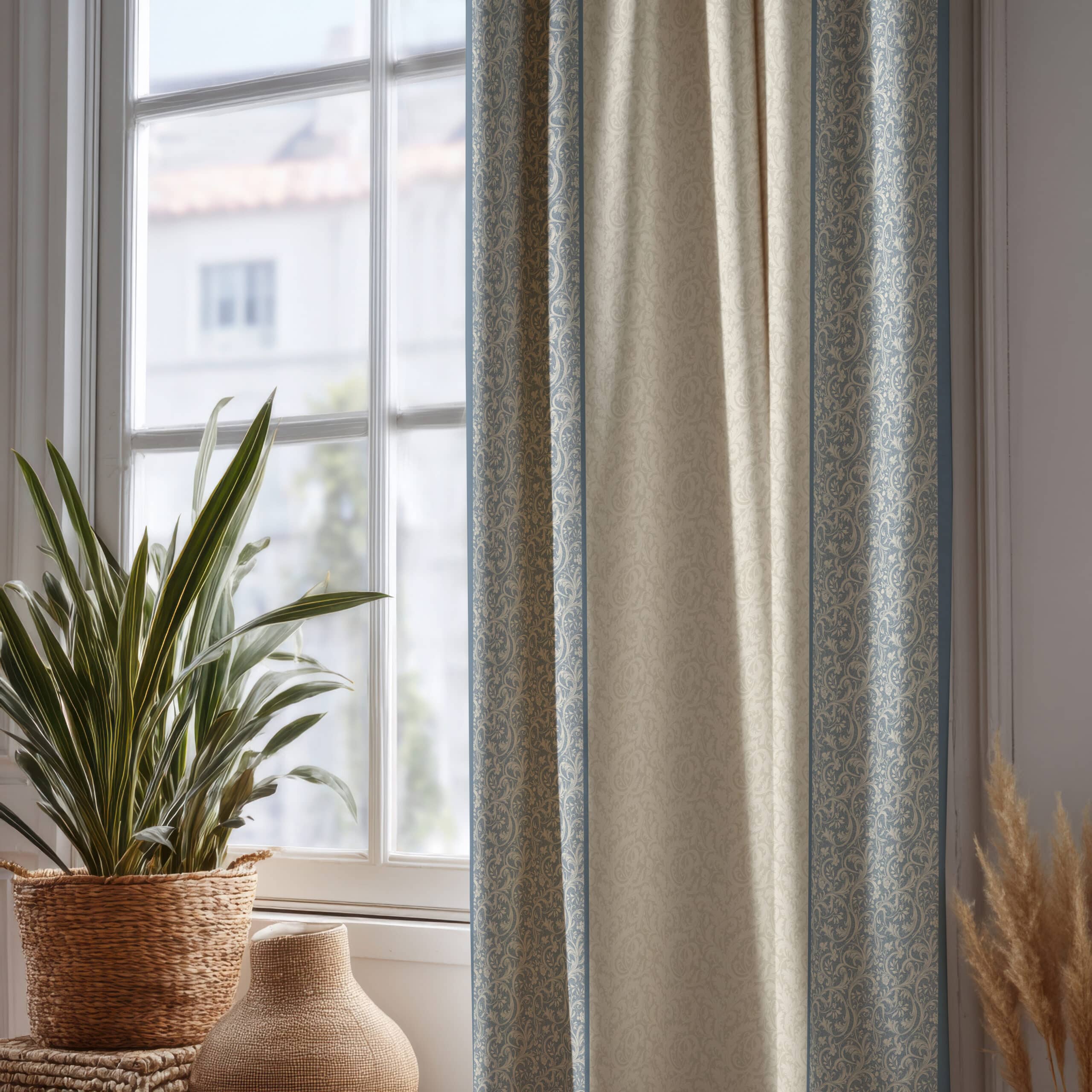 ظلال ازرق Home Curtain 135×280 cm | Chic Home Boutique 6 curtain zelalblue scaled