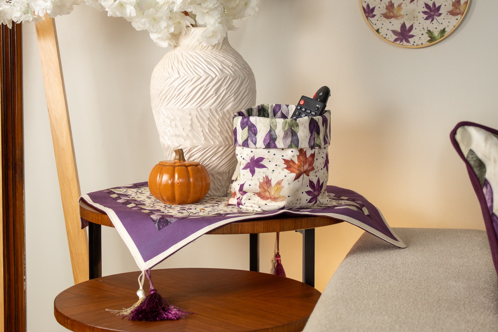 أرجوان Fabric Boxes Set | Chic Home Boutique 6 ارجوان 11