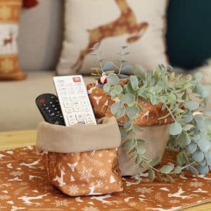 دفا الغزال Fabric Boxes Set | Chic Home Boutique