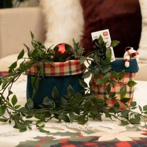 نسمات ديسمبر Fabric Boxes Set | Chic Home Boutique