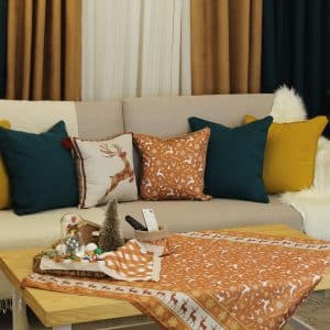 دفا الغزال Square Table Cover | Chic Home Boutique