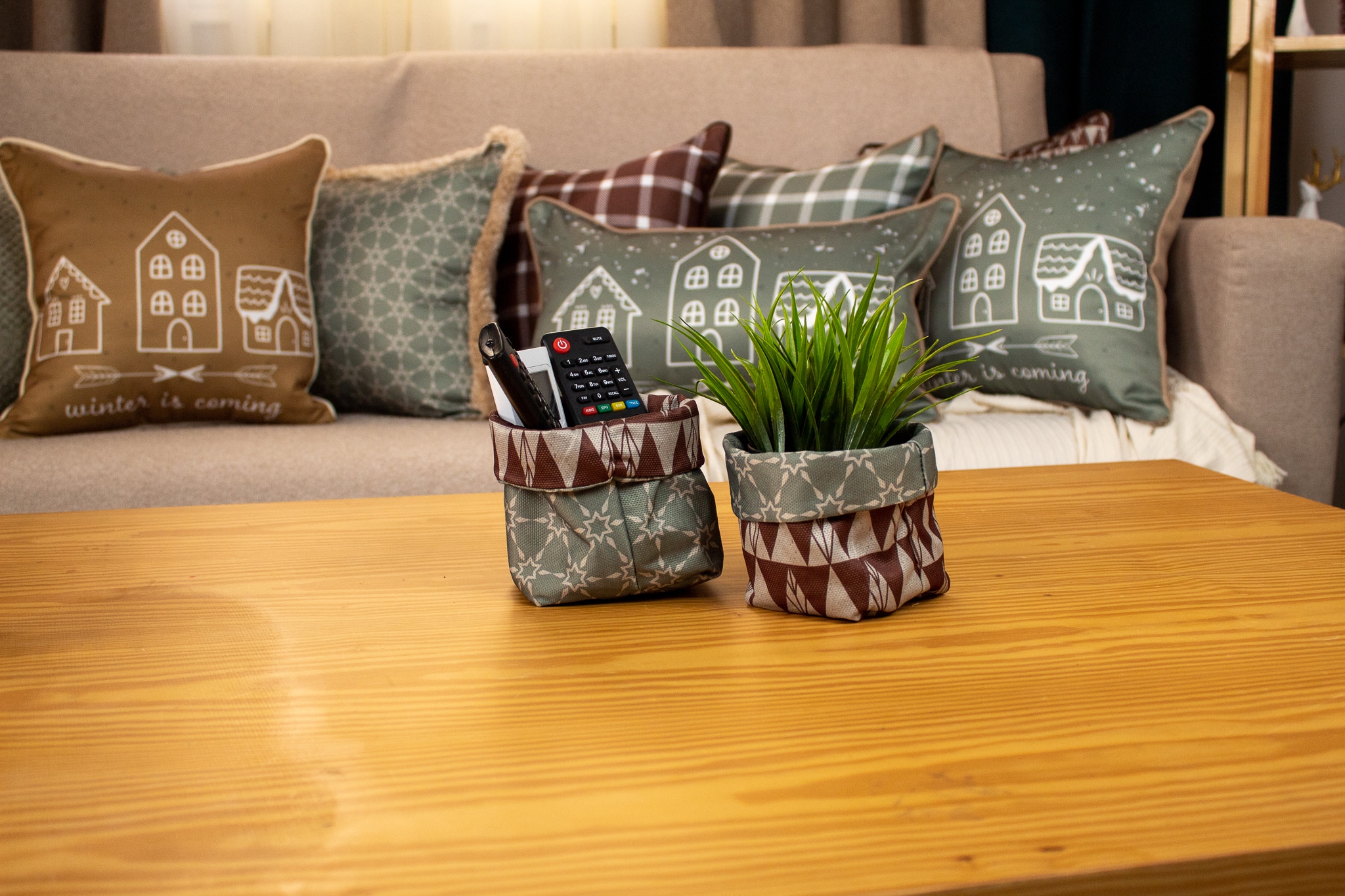 Winter Is Coming Fabric Boxes Set | Chic Home Boutique 4 winter house 30