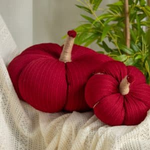 Pumpkin Pillow - Deep Red / أحمر عميق